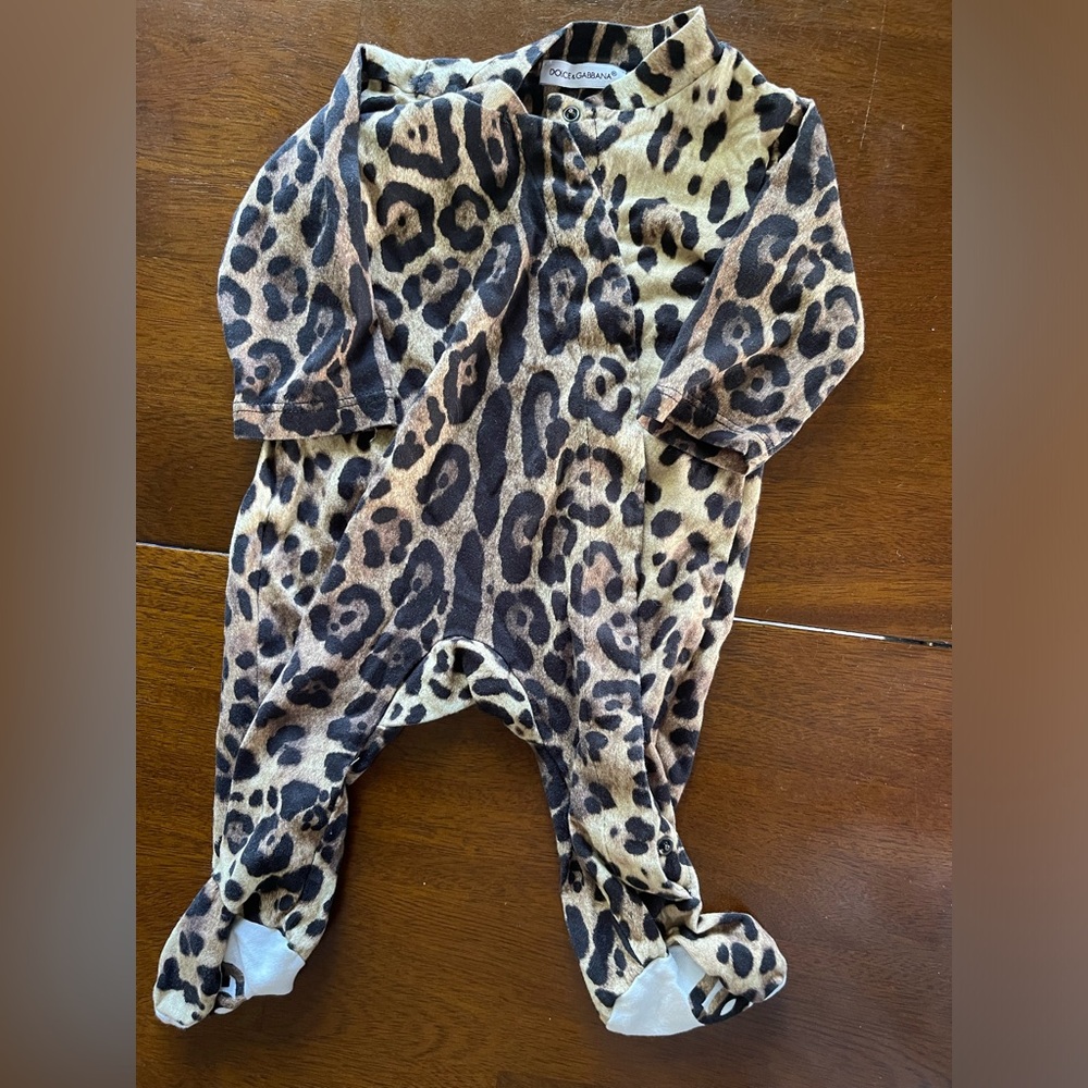 Dolce & Gabbana Leopard Print Kids One Piece